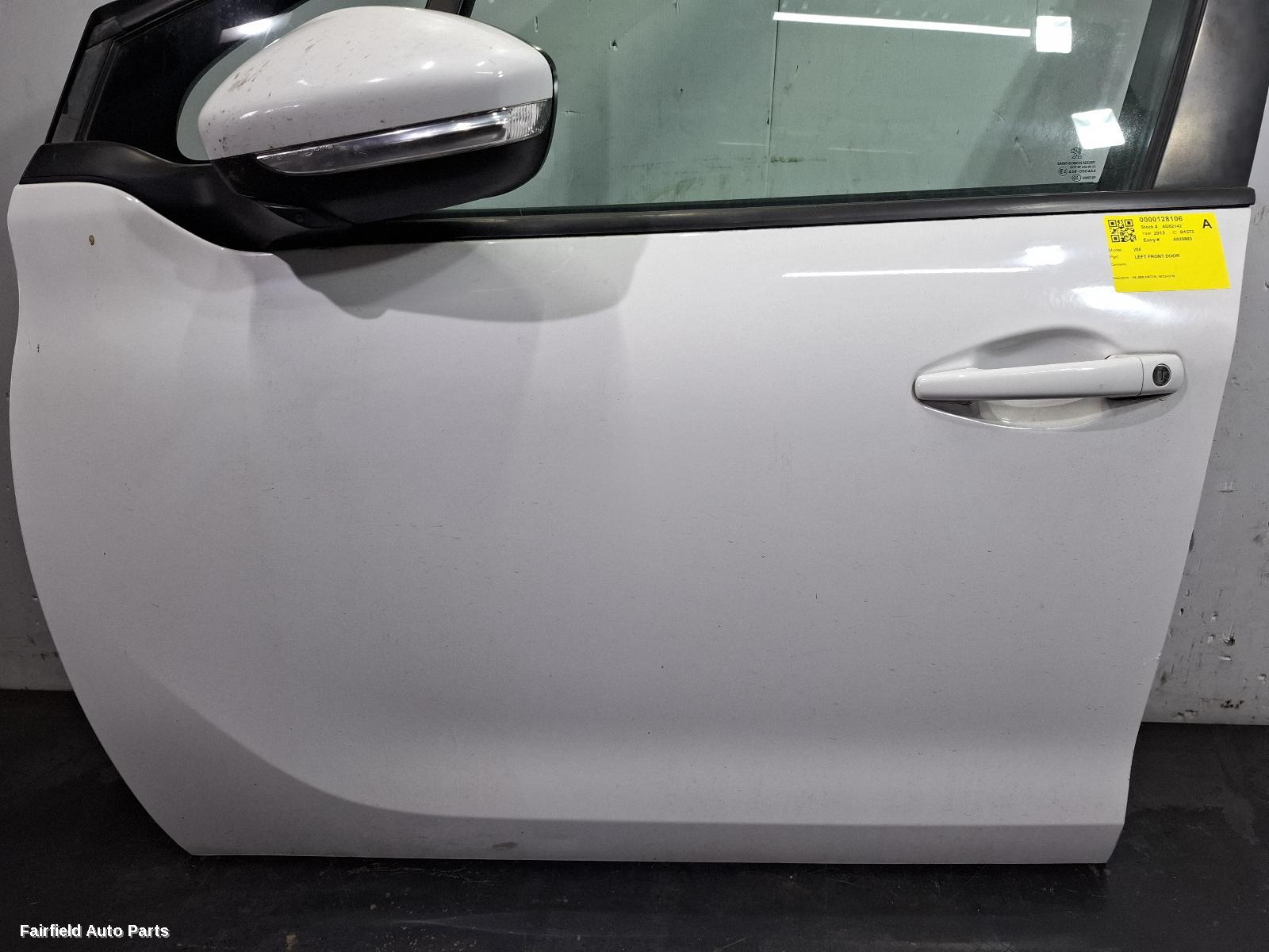 2012-2018 Peugeot 208 Left Front Door