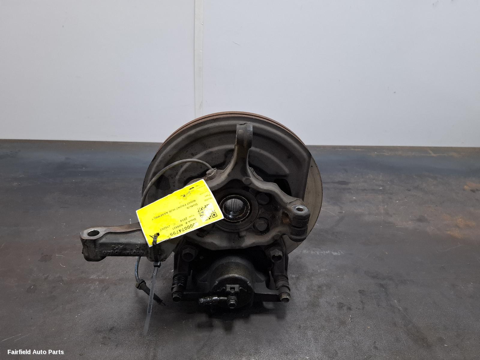 2007-2014 Nissan Dualis Right Front Hub Assembly