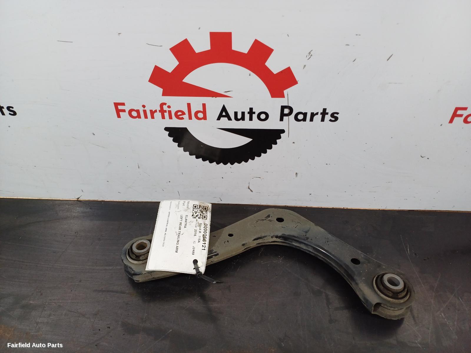 2015-2020 Hyundai Elantra Left Rear Trailing Arm