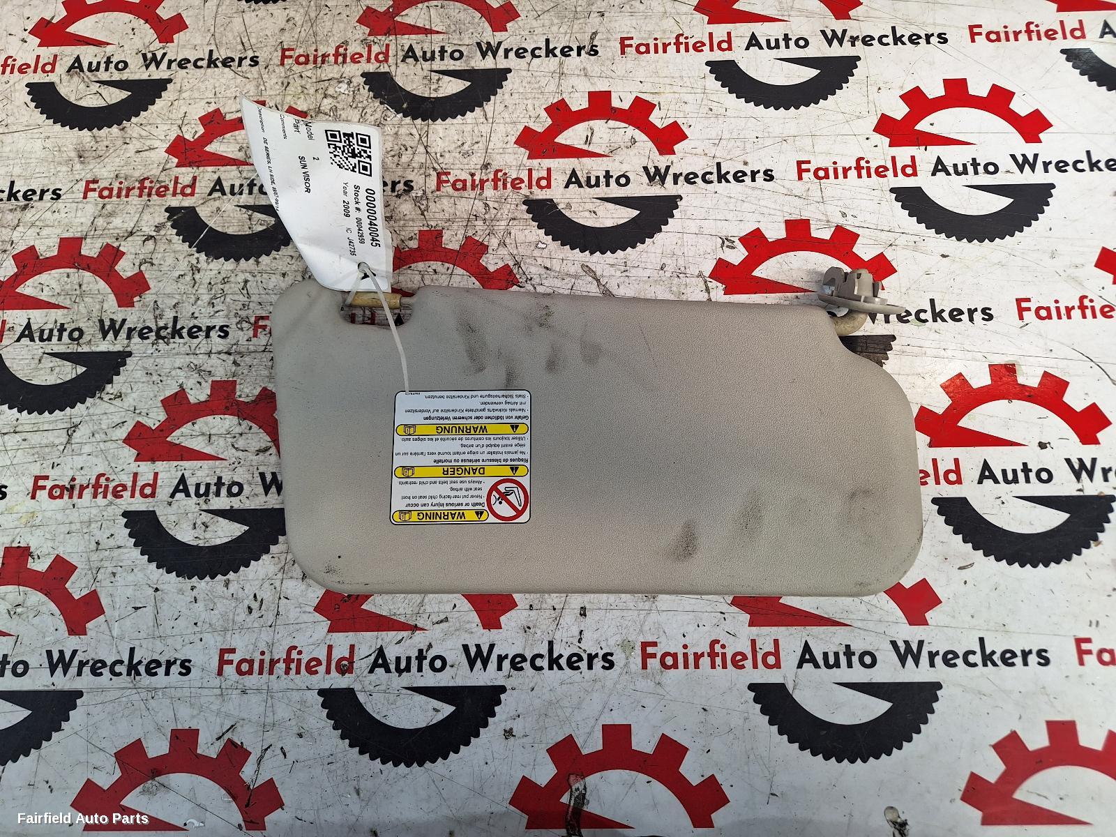 2007-2014 Mazda 2 Sunvisor