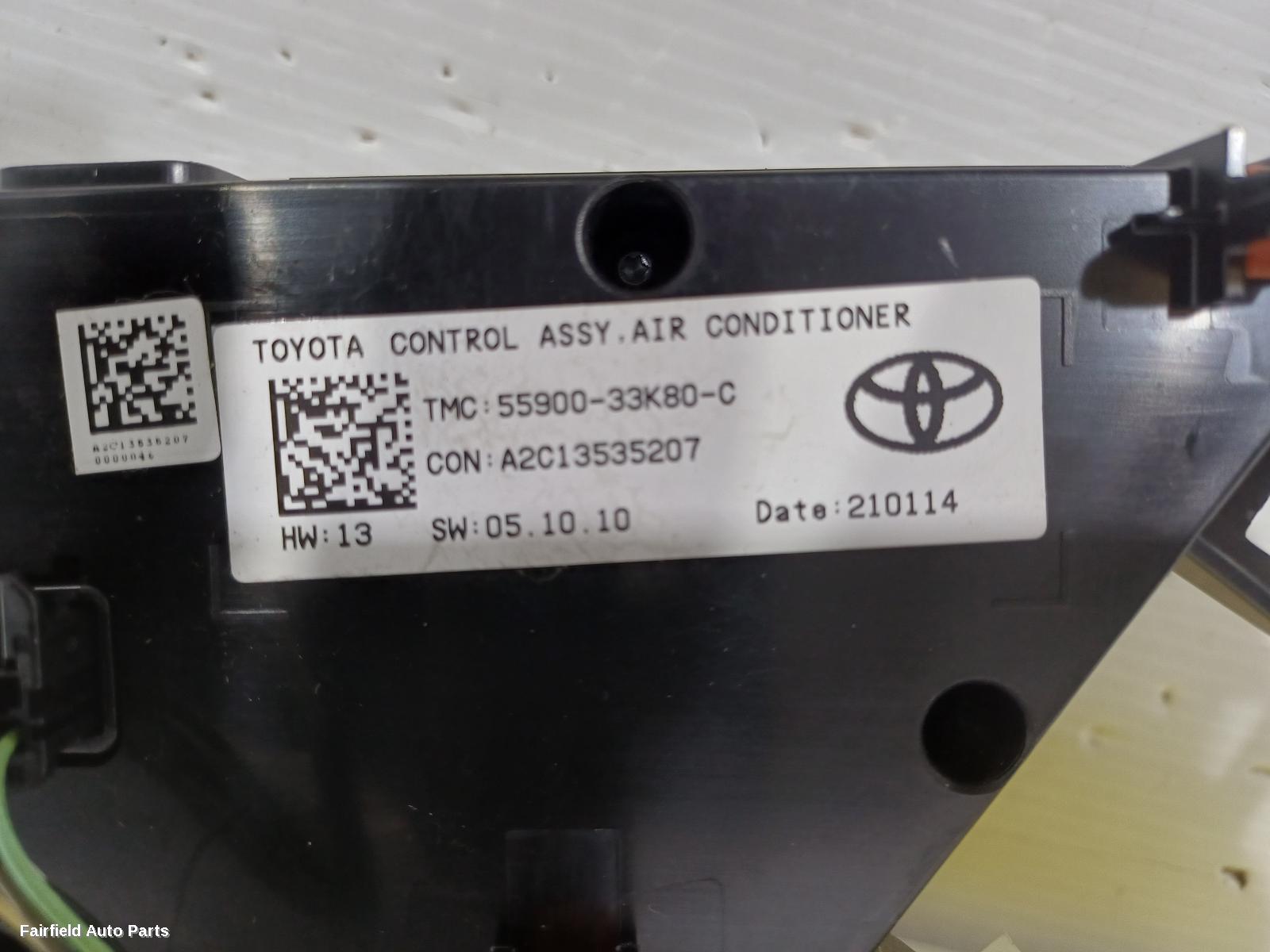 2017-2024 Toyota Camry Heater Ac Controls