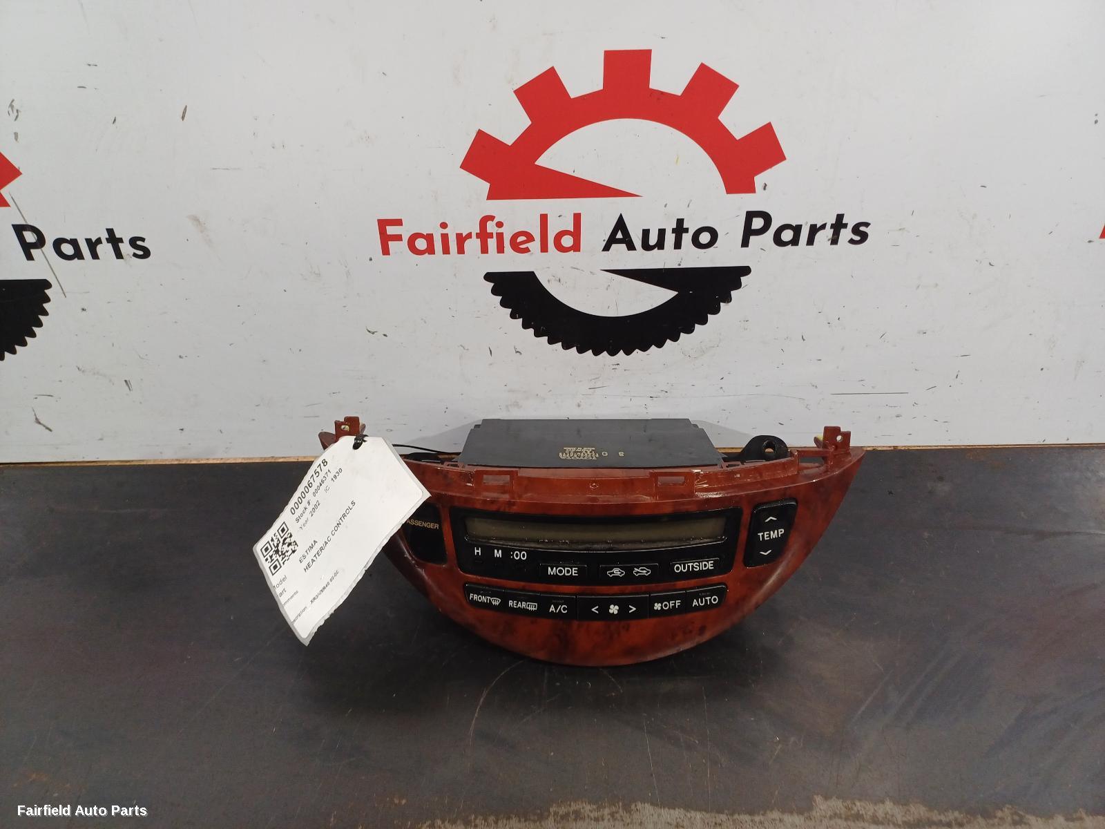 2000-2006 Toyota Estima Heater Ac Controls