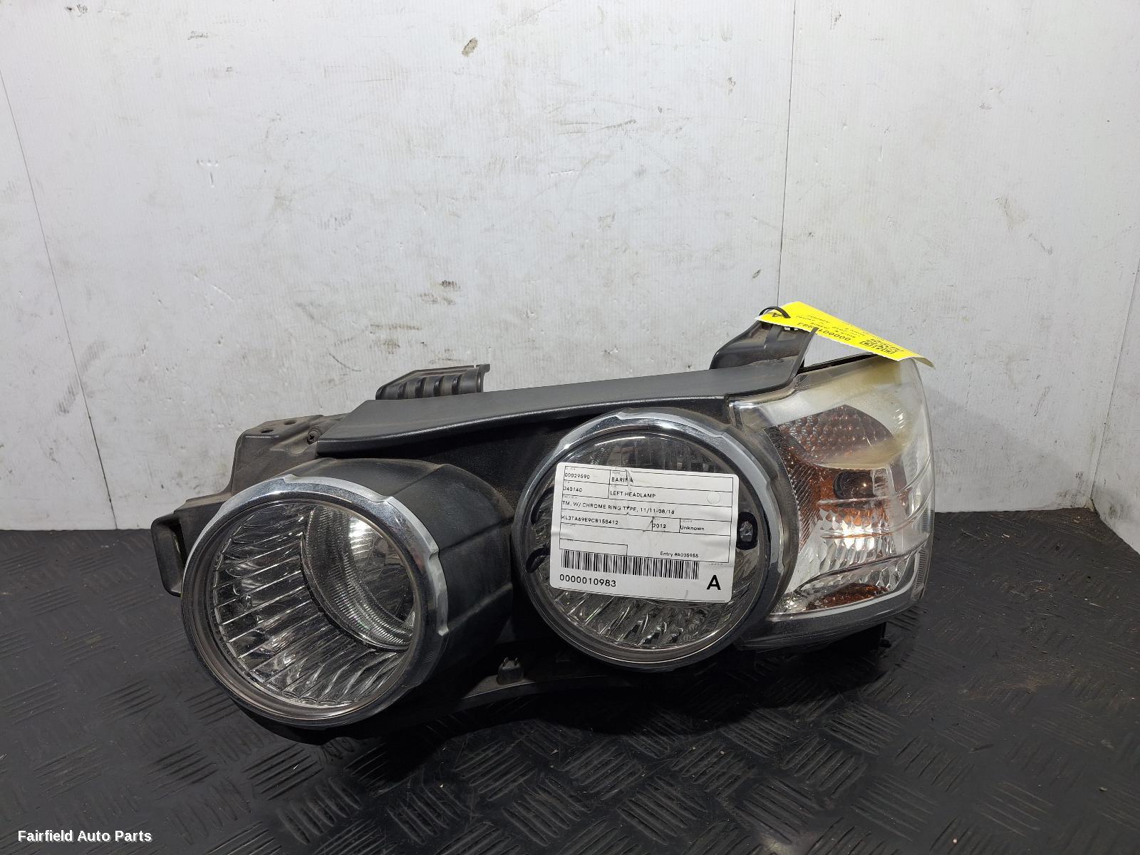 2011-2016 Holden Barina Left Headlamp