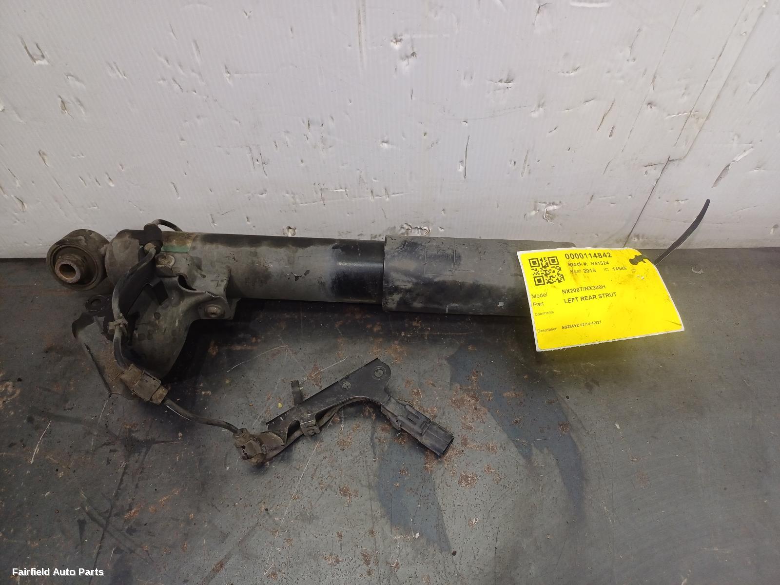 2014-2021 Lexus Nx Left Rear Strut