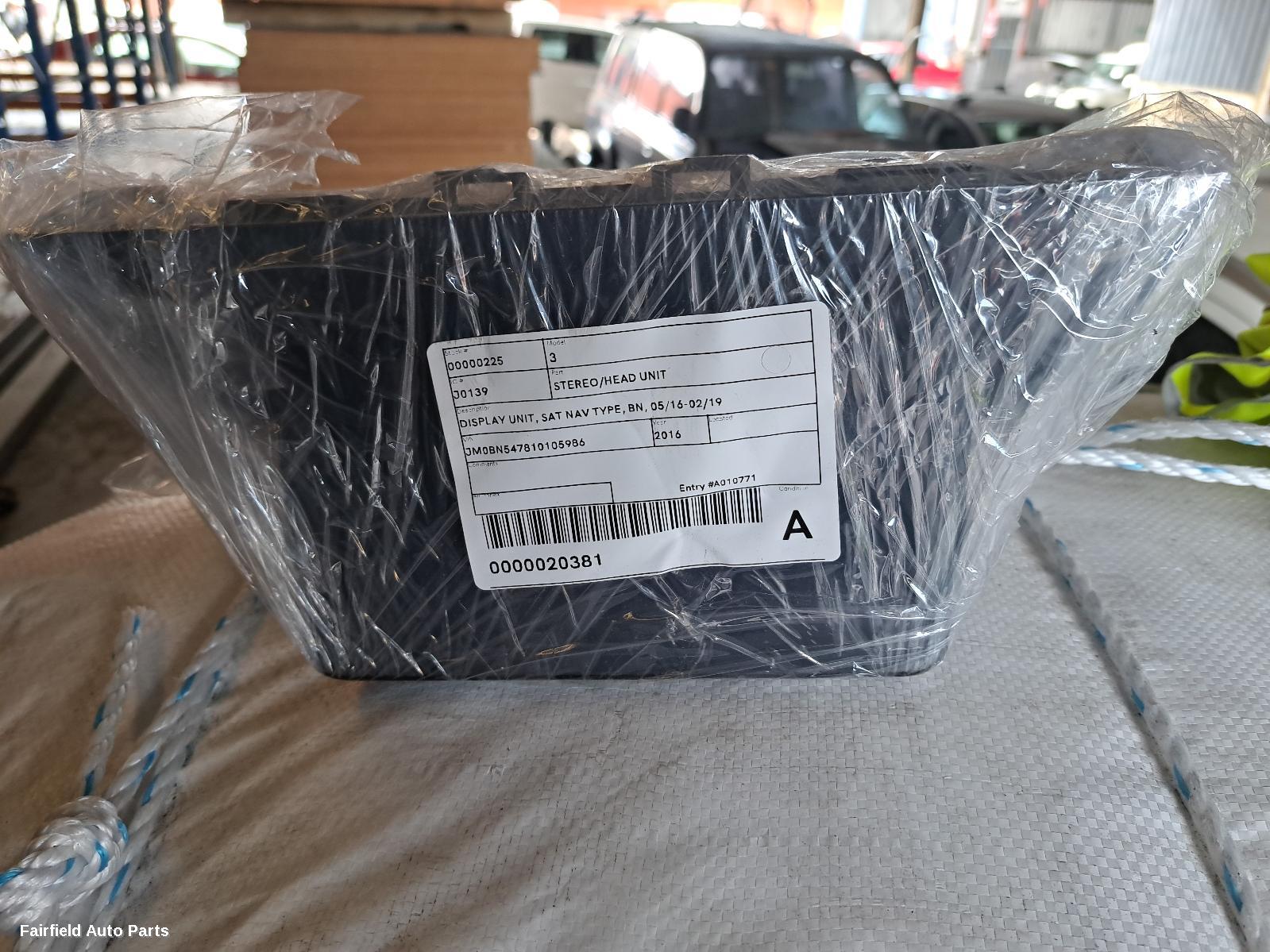 2016-2019 Mazda 3 Radio Cd Dvd Sat Tv