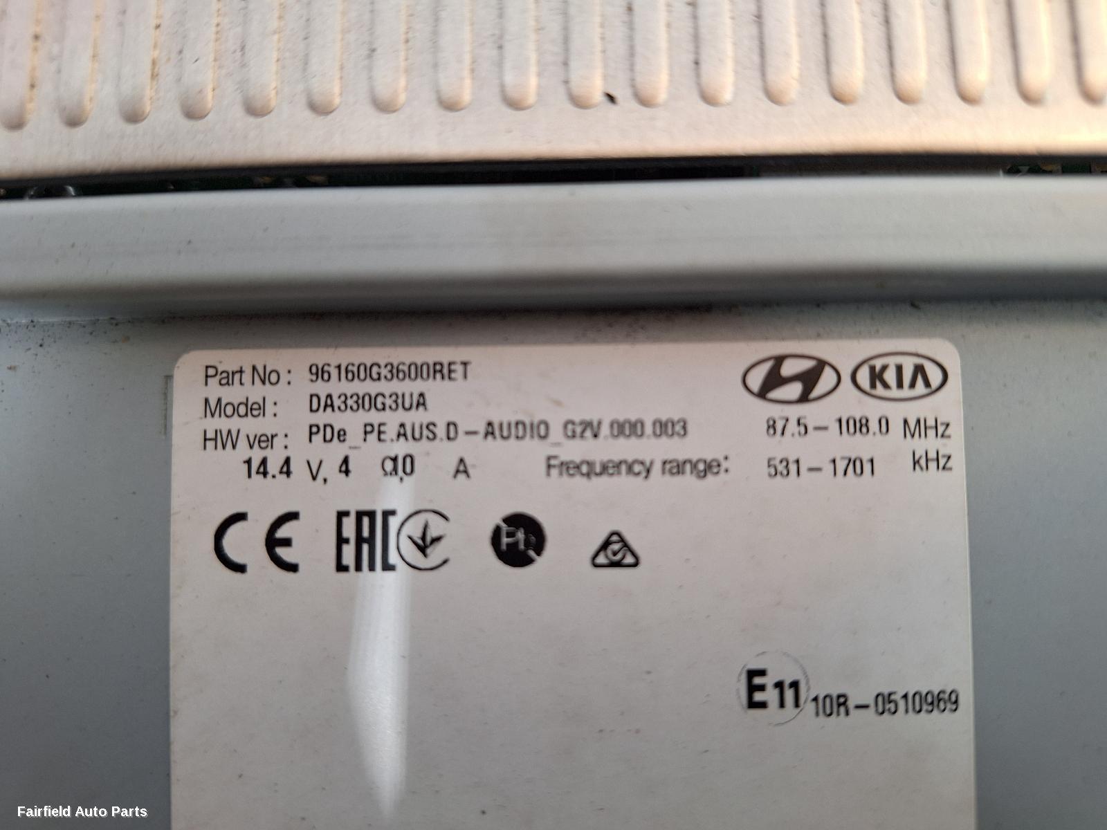 2020-2023 Hyundai I30 Radio Cd Dvd Sat Tv