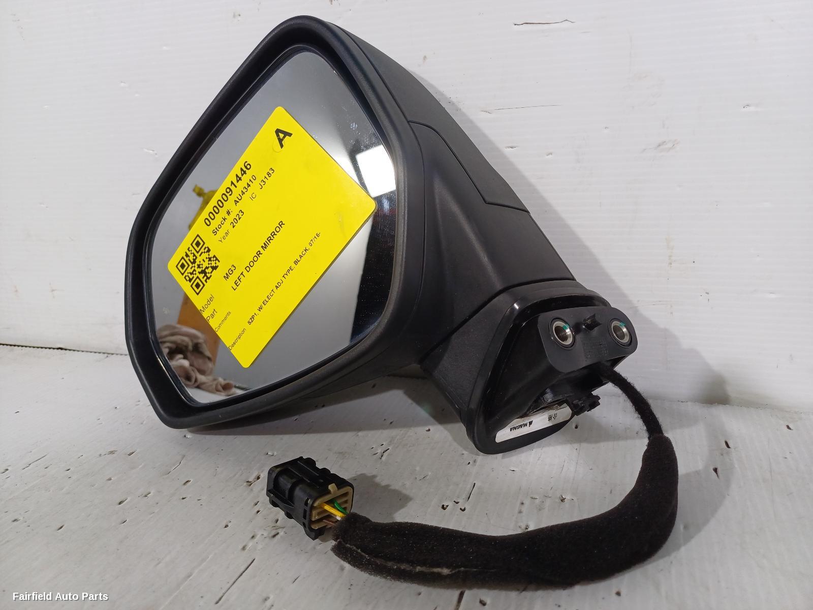 2016-2024 Mg Mg3 Left Door Mirror