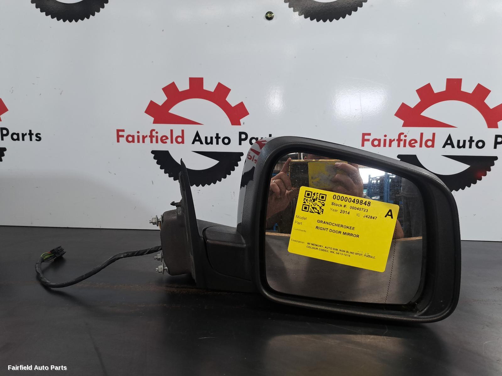 2013-2016 Jeep Grandcherokee Right Door Mirror