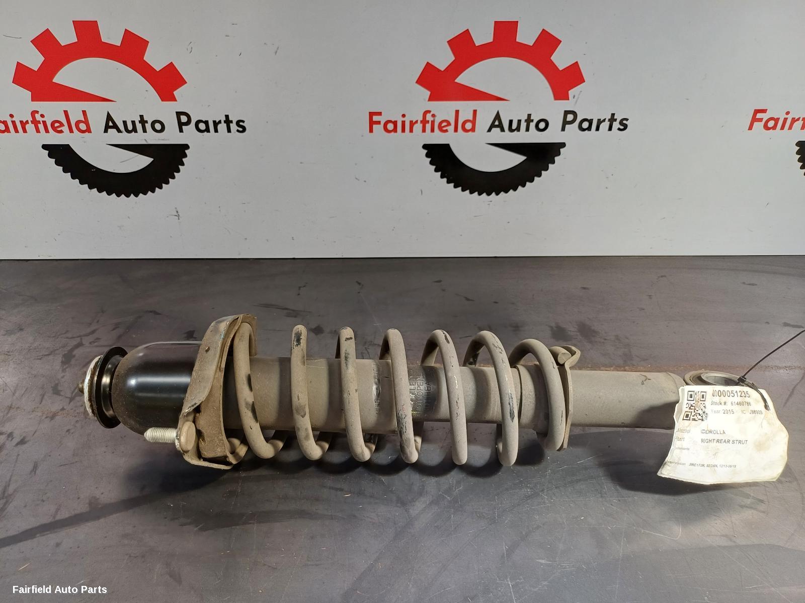 2013-2019 Toyota Corolla Right Rear Strut