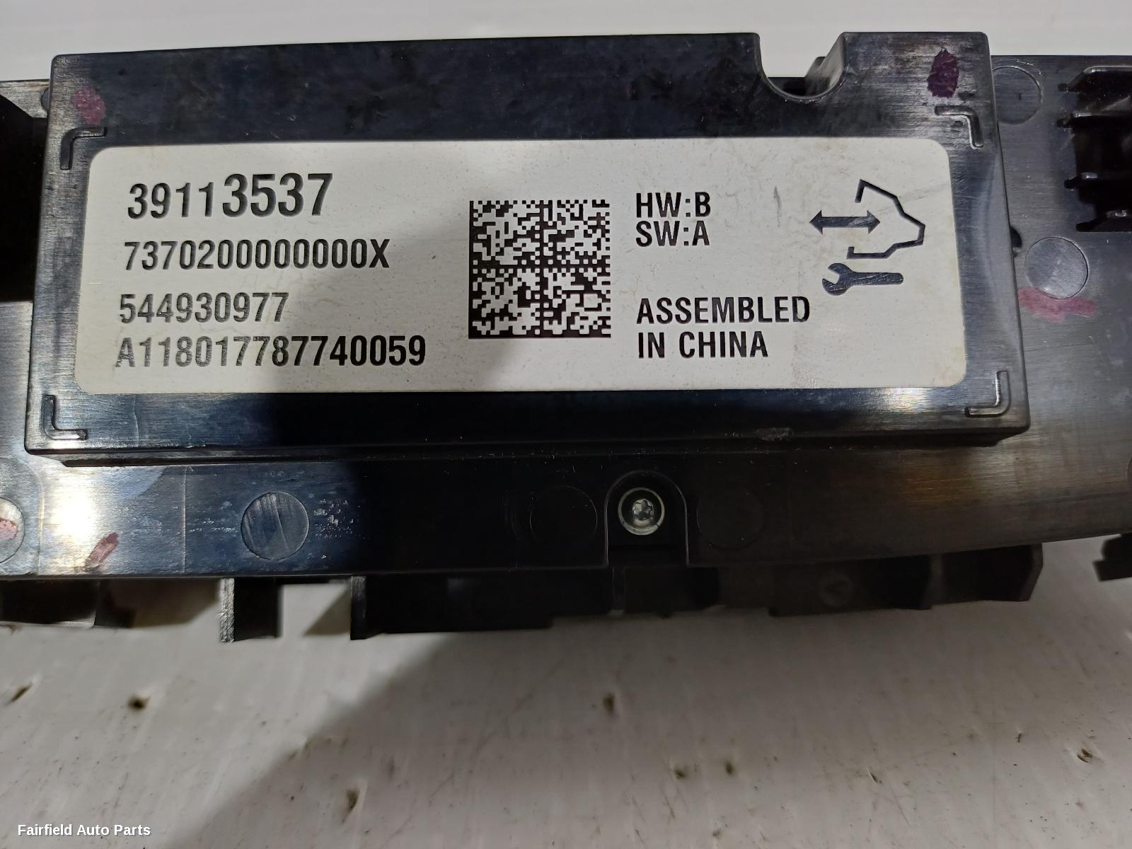 2017-2020 Holden Commodore Heater Ac Controls