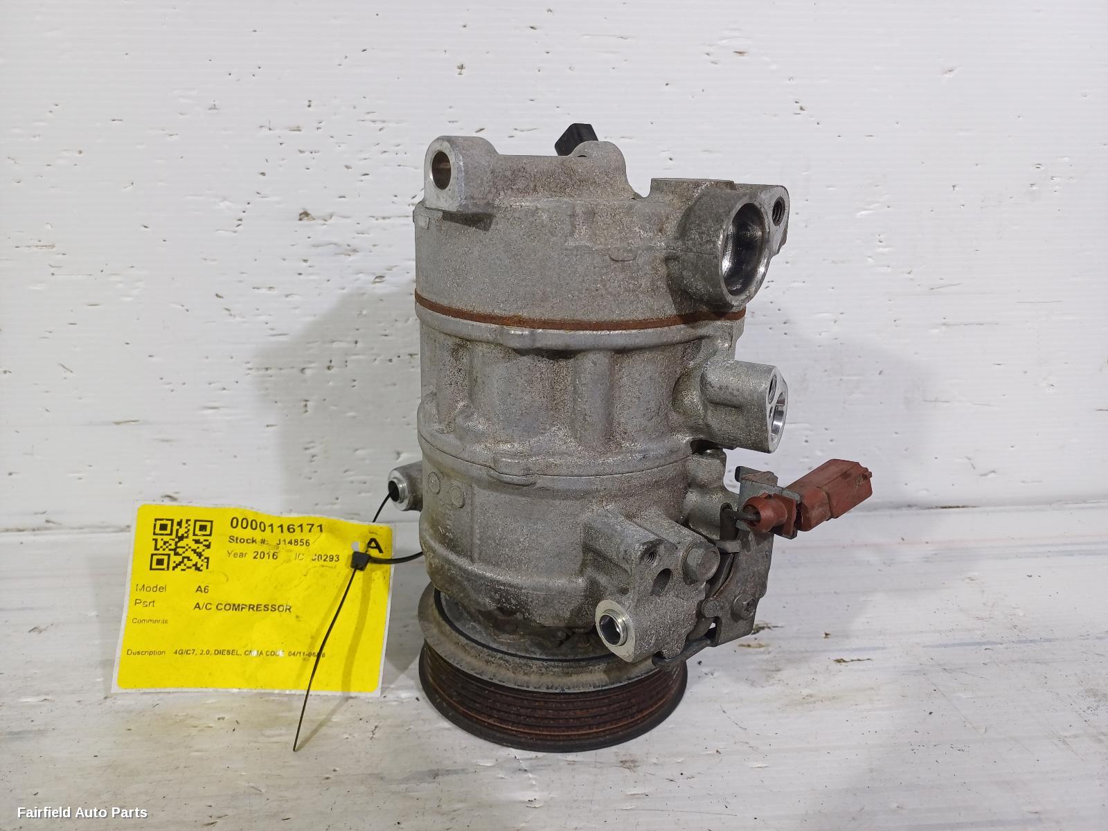 2011-2018 Audi A6 A C Compressor
