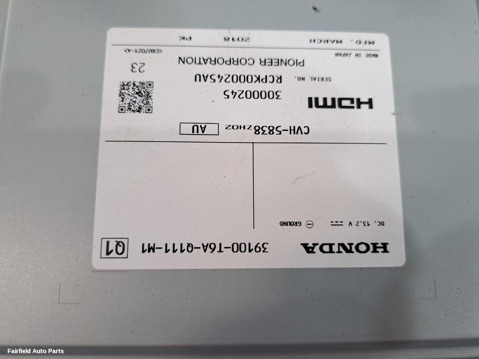 2014-2020 Honda Odyssey Radio Cd Dvd Sat Tv