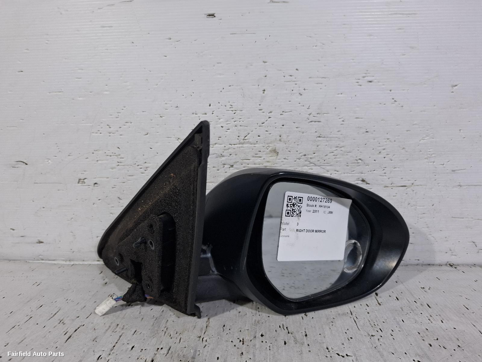 2009-2013 Mazda 3 Right Door Mirror