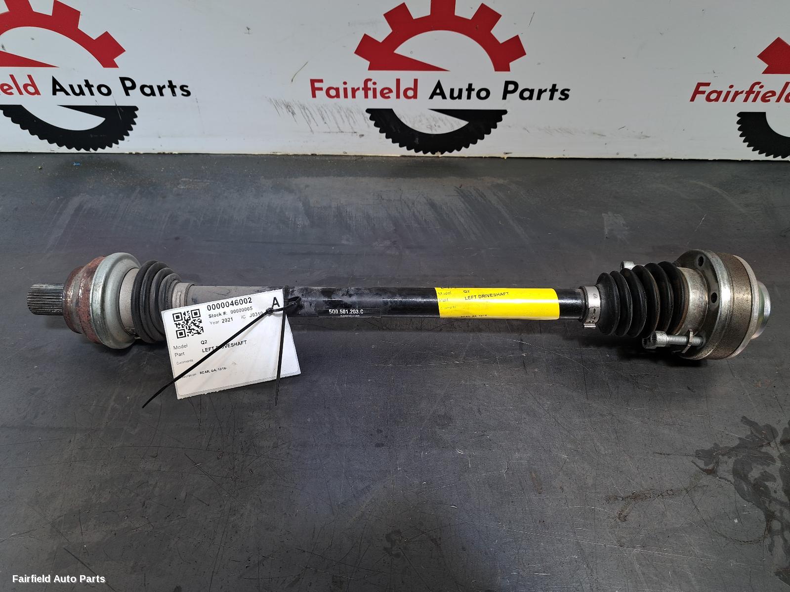 2016-2025 Audi Q2 Left Driveshaft