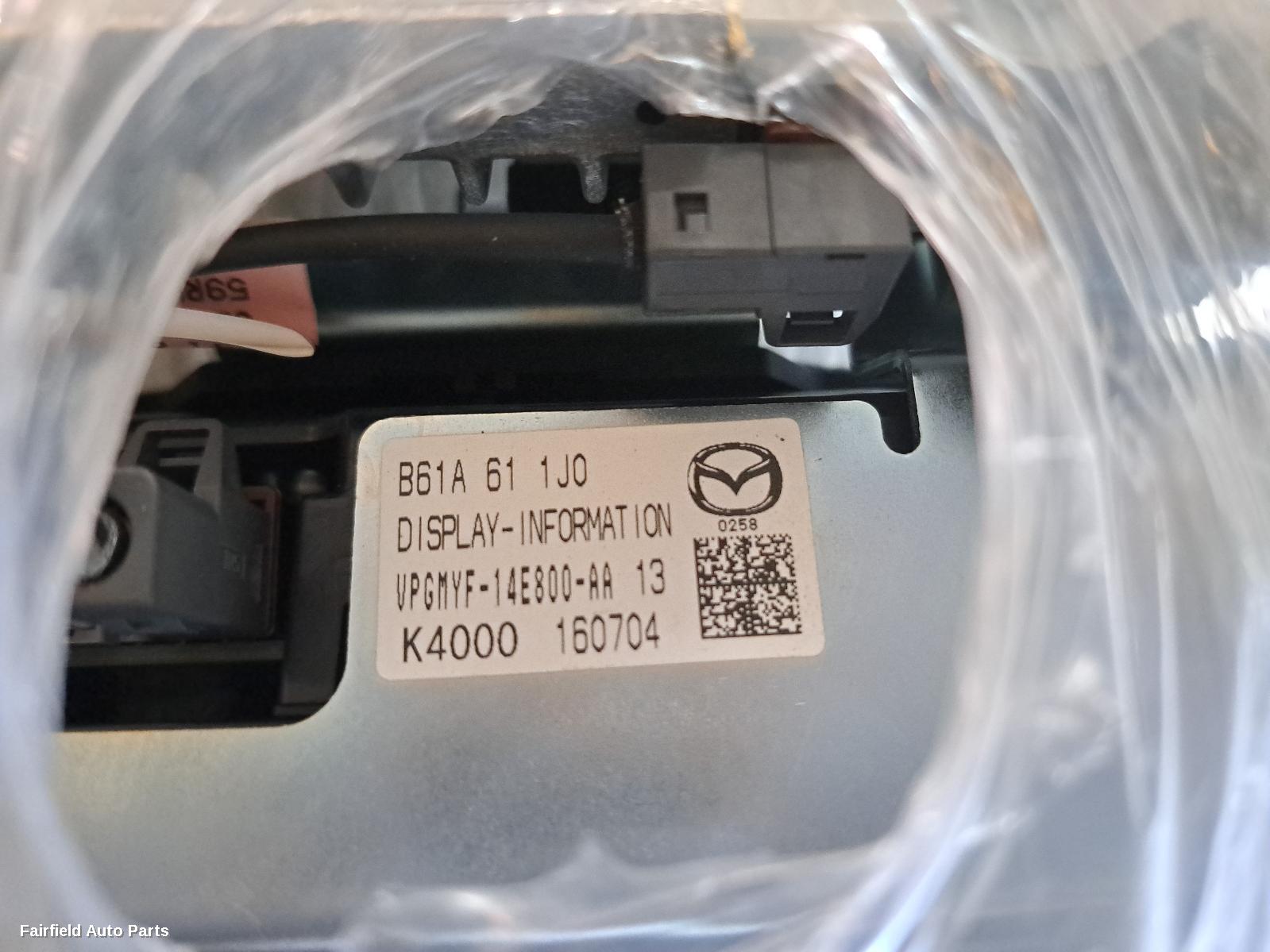 2016-2019 Mazda 3 Radio Cd Dvd Sat Tv