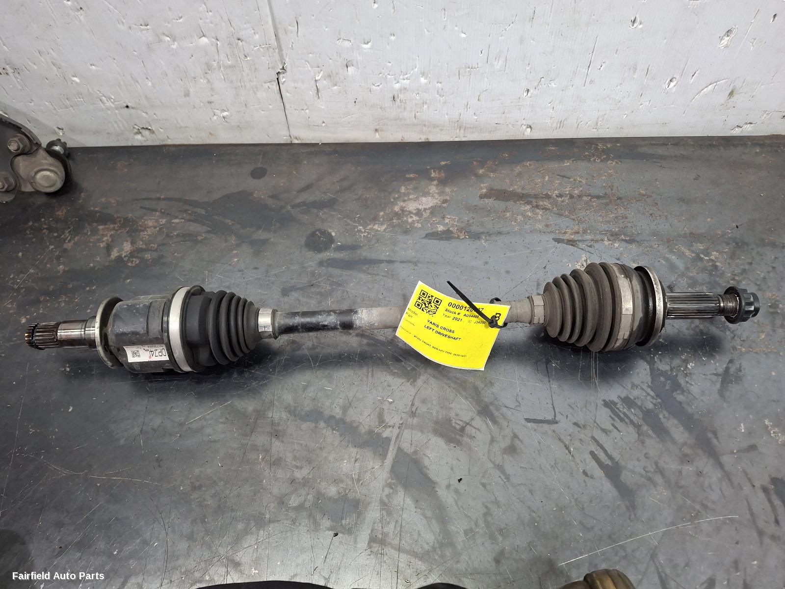 2020-2023 Toyota Yaris Cross Left Driveshaft