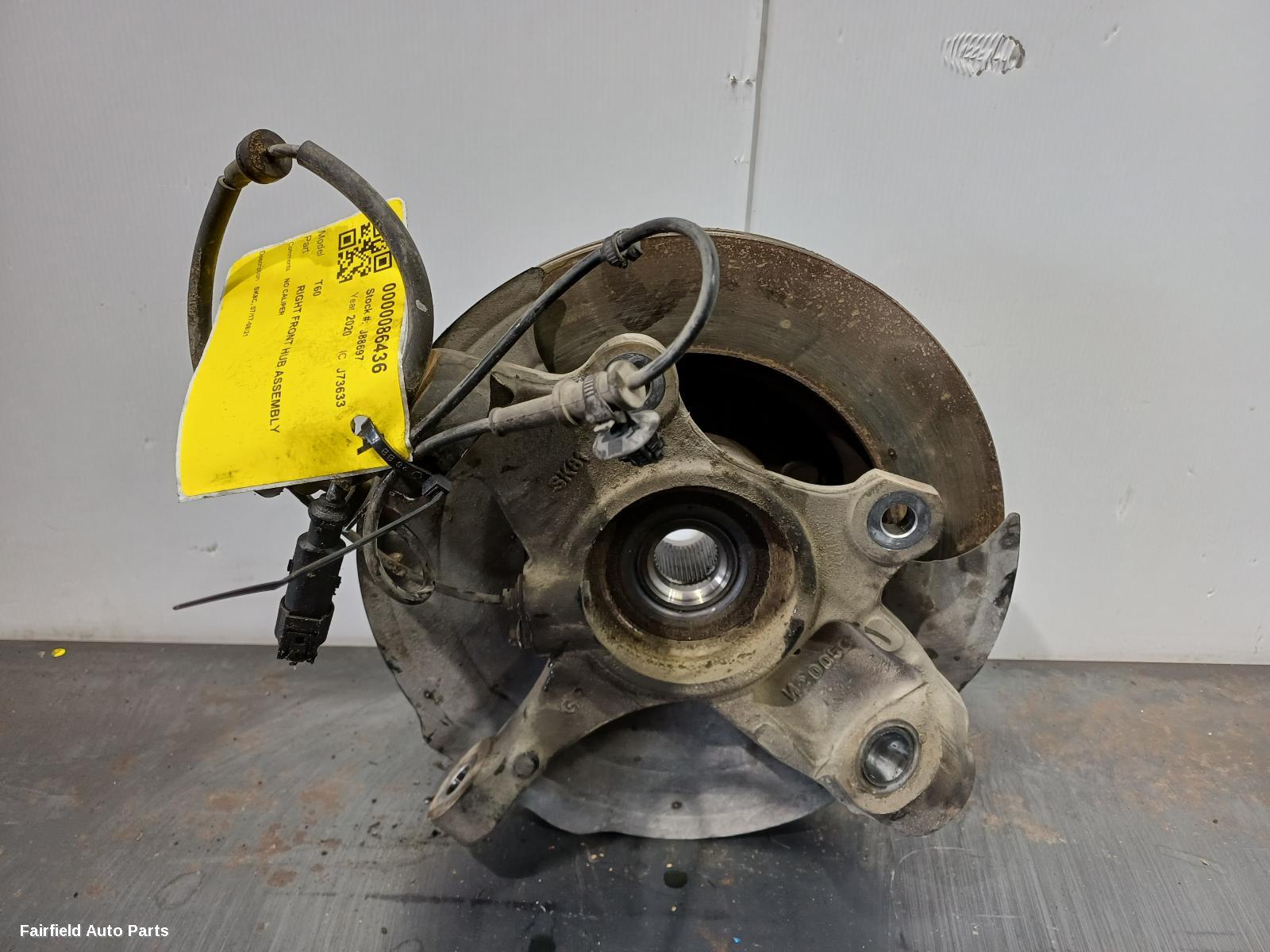 2017-2021 Ldv T60 Right Front Hub Assembly