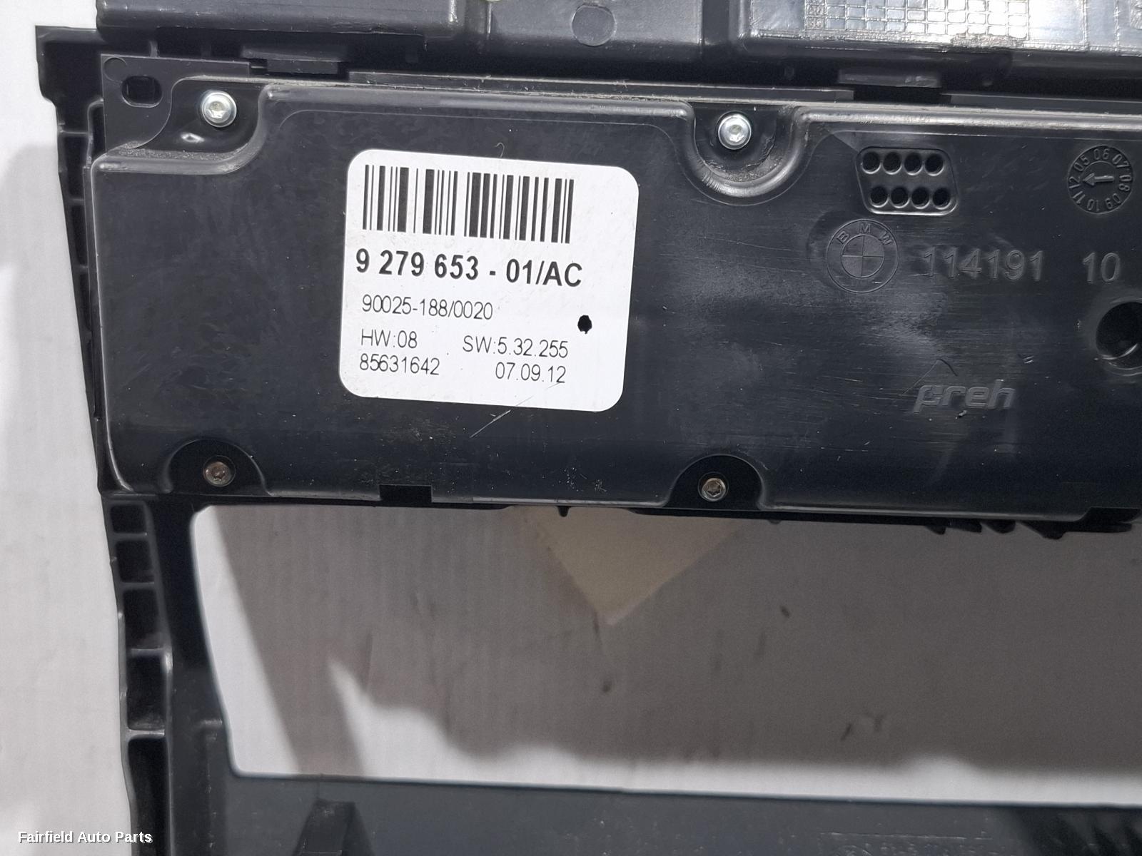 2012-2014 Bmw X6 Heater Ac Controls