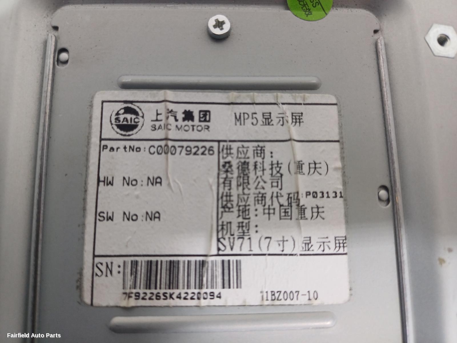 2015-2025 Ldv G10 Radio Cd Dvd Sat Tv