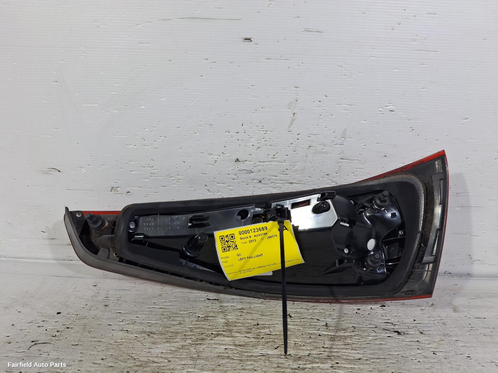 2012-2015 Audi Q3 Left Taillight