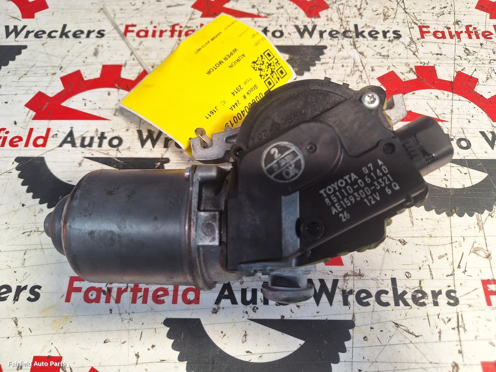 2012-2017 Toyota Aurion Wiper Motor