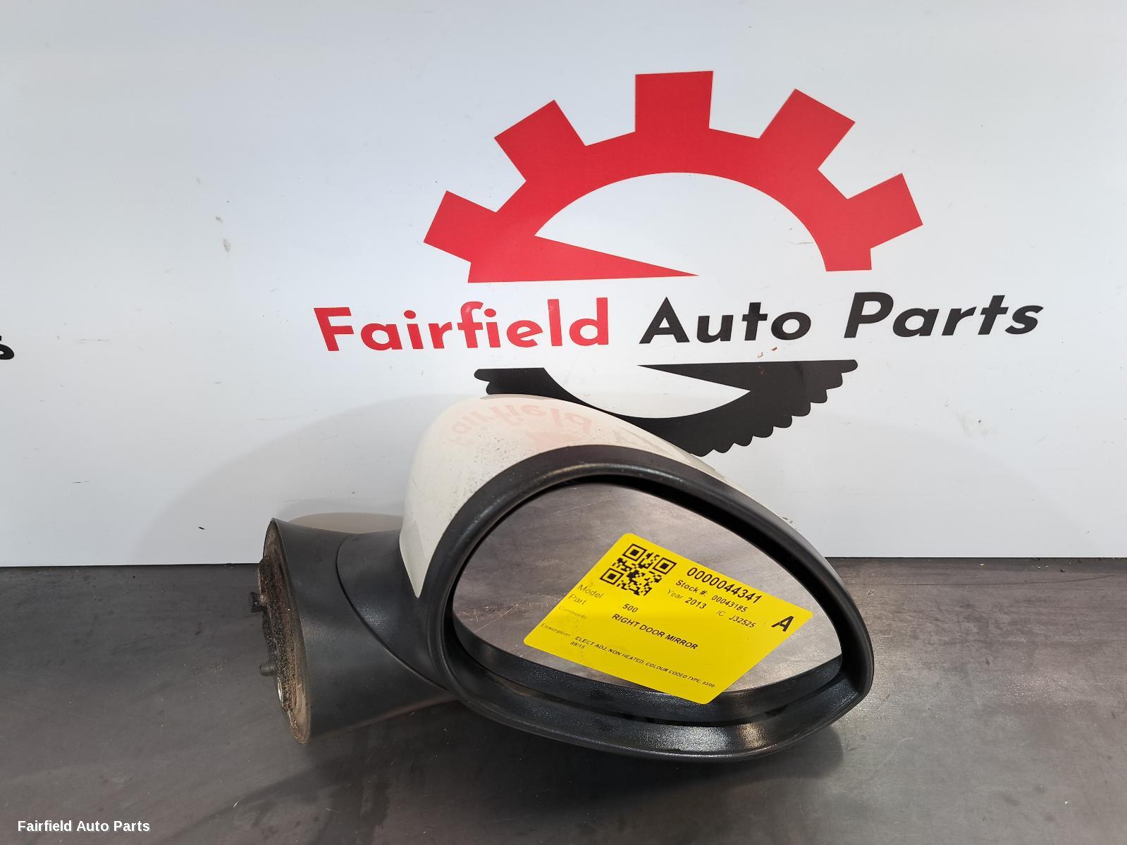 2008-2015 Fiat 500 Right Door Mirror