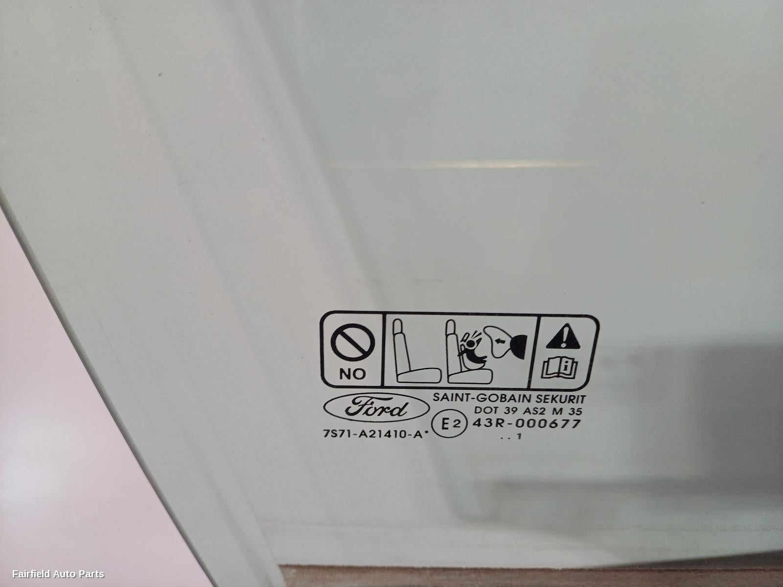 2007-2014 Ford Mondeo Right Front Door Window