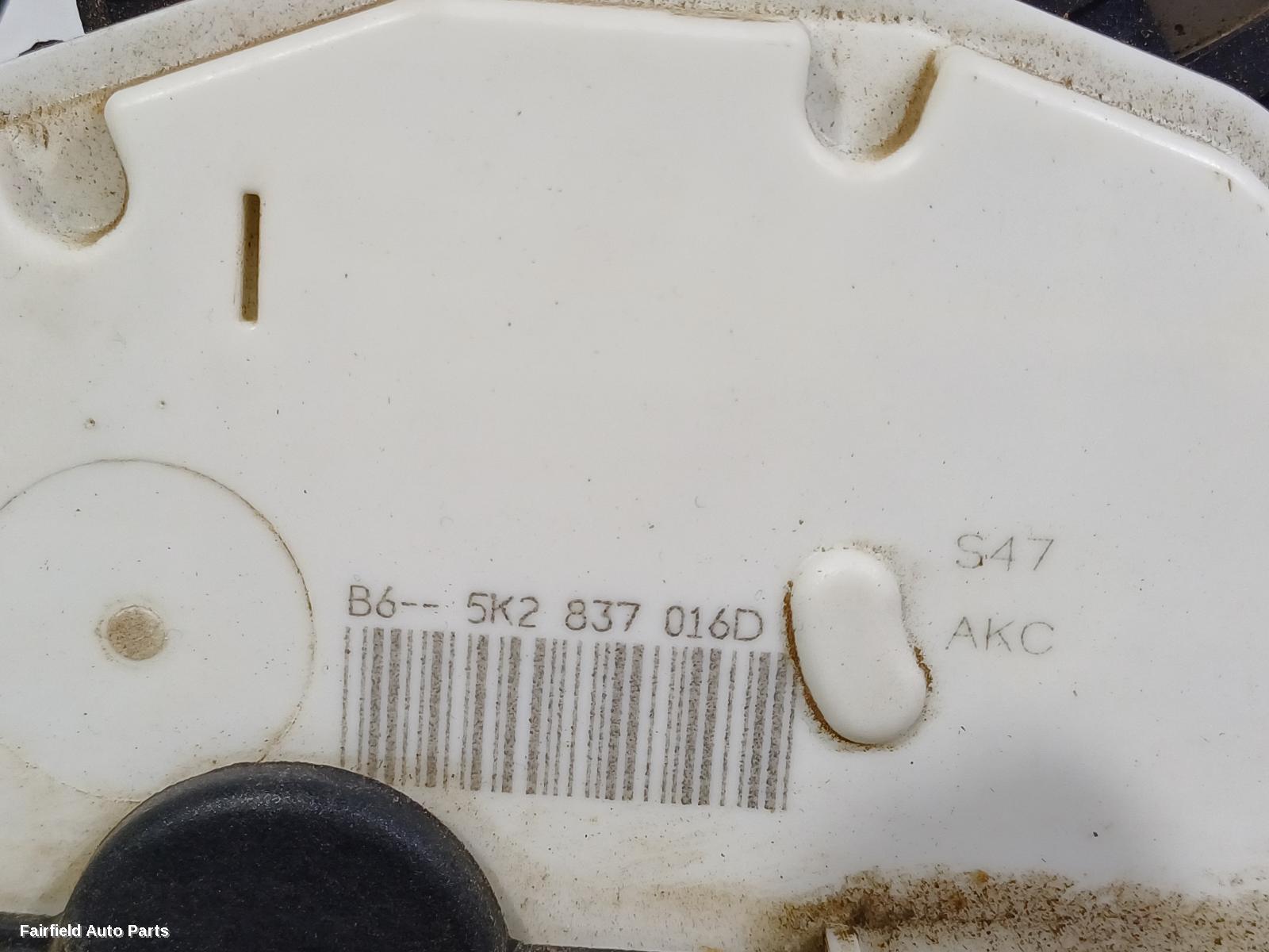 2012-2020 Volkswagen Golf Door Boot Gate Lock