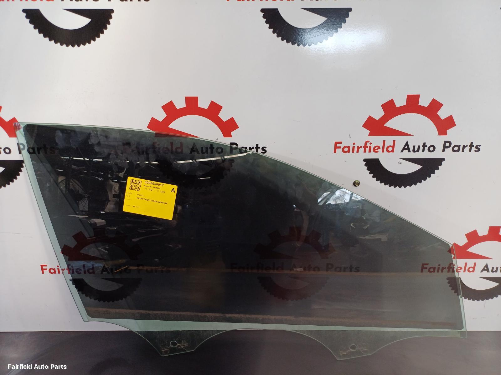 2017-2026 Volkswagen Polo Right Front Door Window