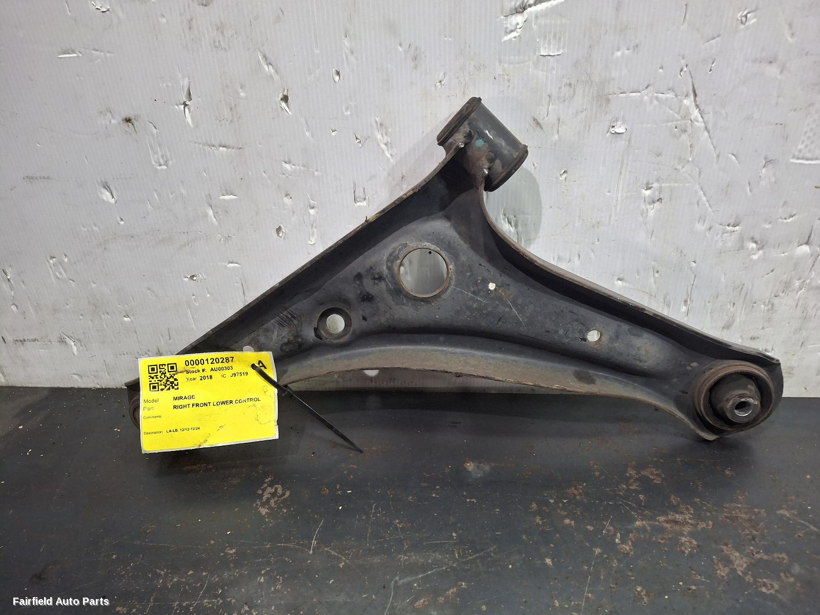 2012-2024 Mitsubishi Mirage Right Front Lower Control Arm