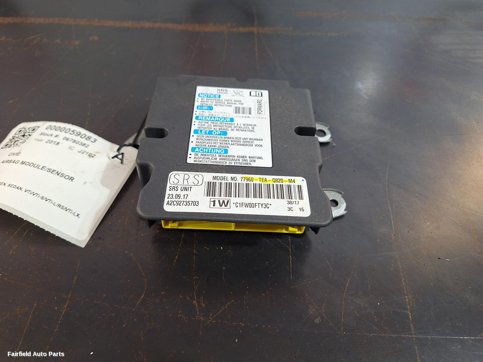2016-2021 Honda Civic Airbag Module Sensor