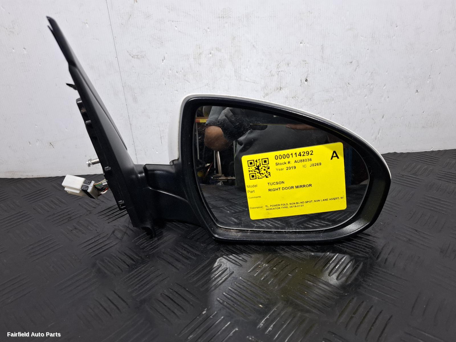 2018-2021 Hyundai Tucson Right Door Mirror