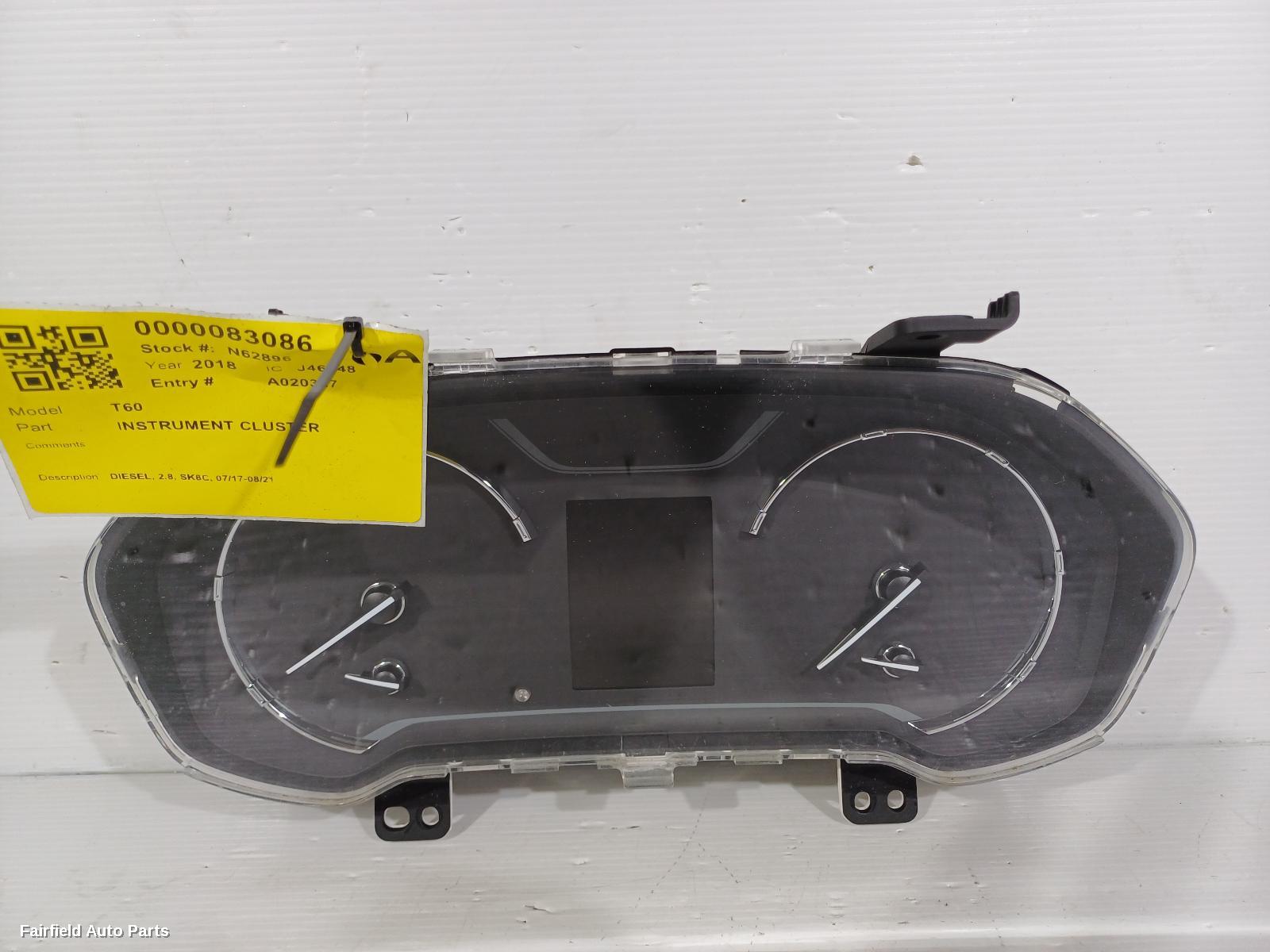 2017-2021 Ldv T60 Instrument Cluster