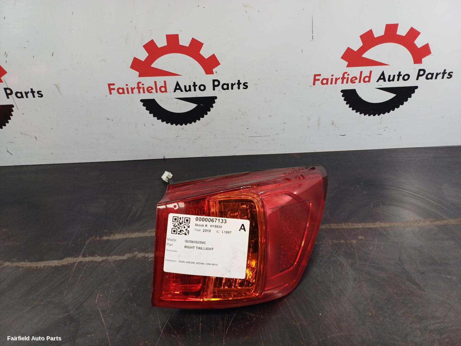 2008-2010 Lexus Is250/is250c Right Taillight