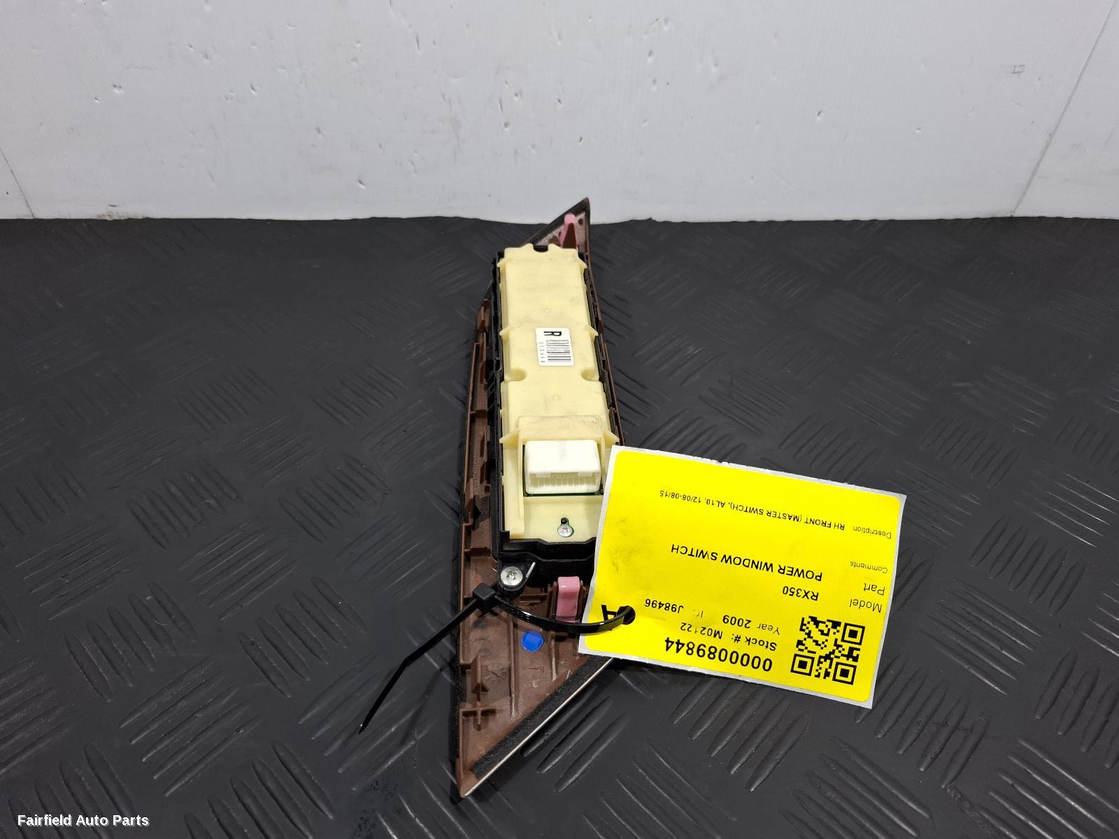 2008-2015 Lexus Rx Series Pwr Dr Wind Switch