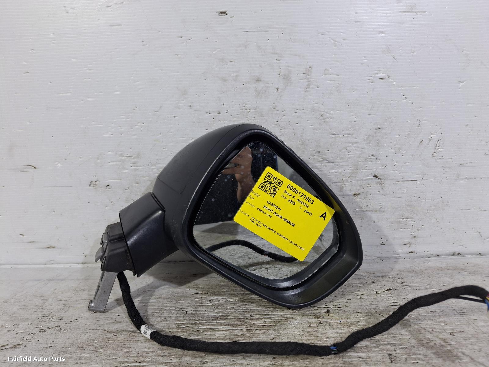 2022-2025 Nissan Qashqai Right Door Mirror