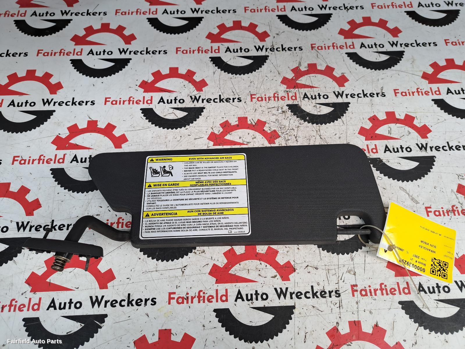2007-2018 Jeep Wrangler Sunvisor