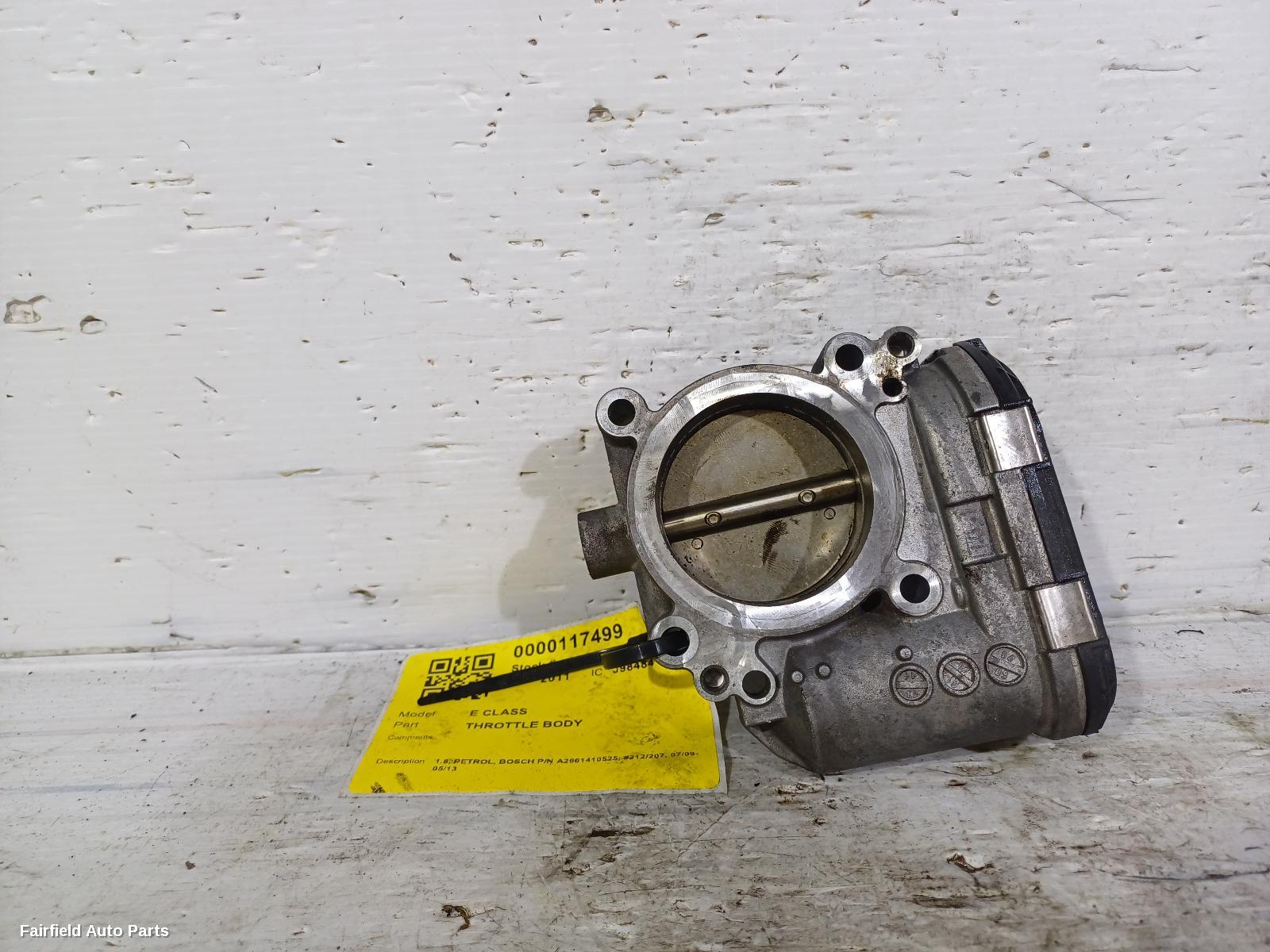 2009-2013 Mercedes E Class Throttle Body