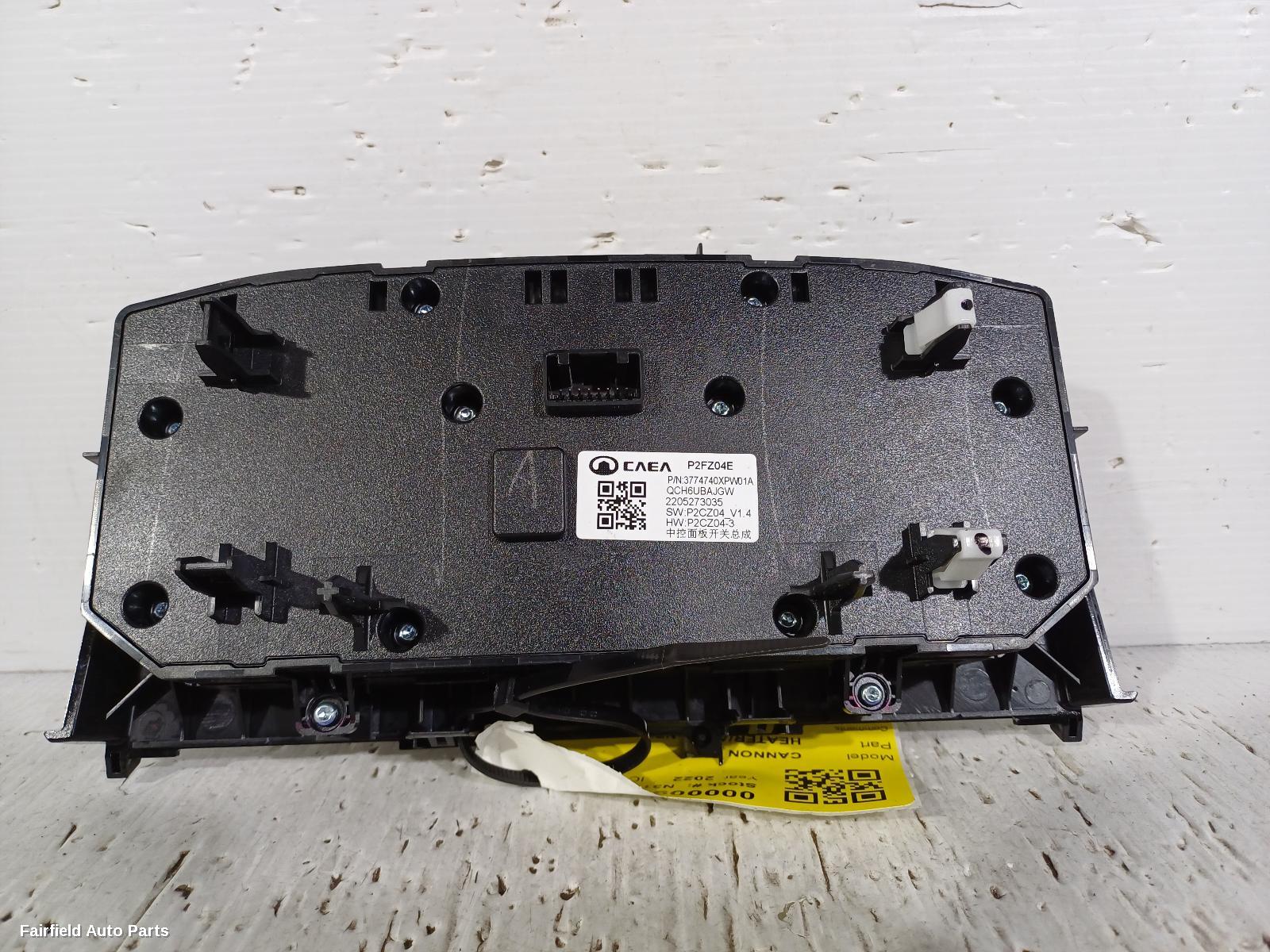 2020-2026 Great Wall Cannon Ute Heater Ac Controls