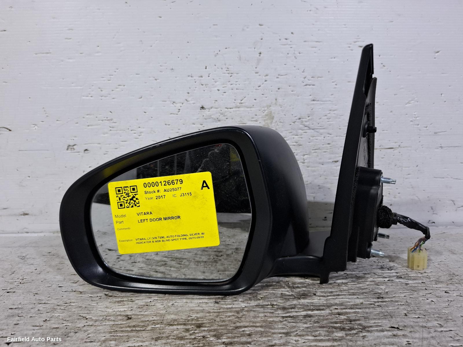 2015-2018 Suzuki Vitara Left Door Mirror
