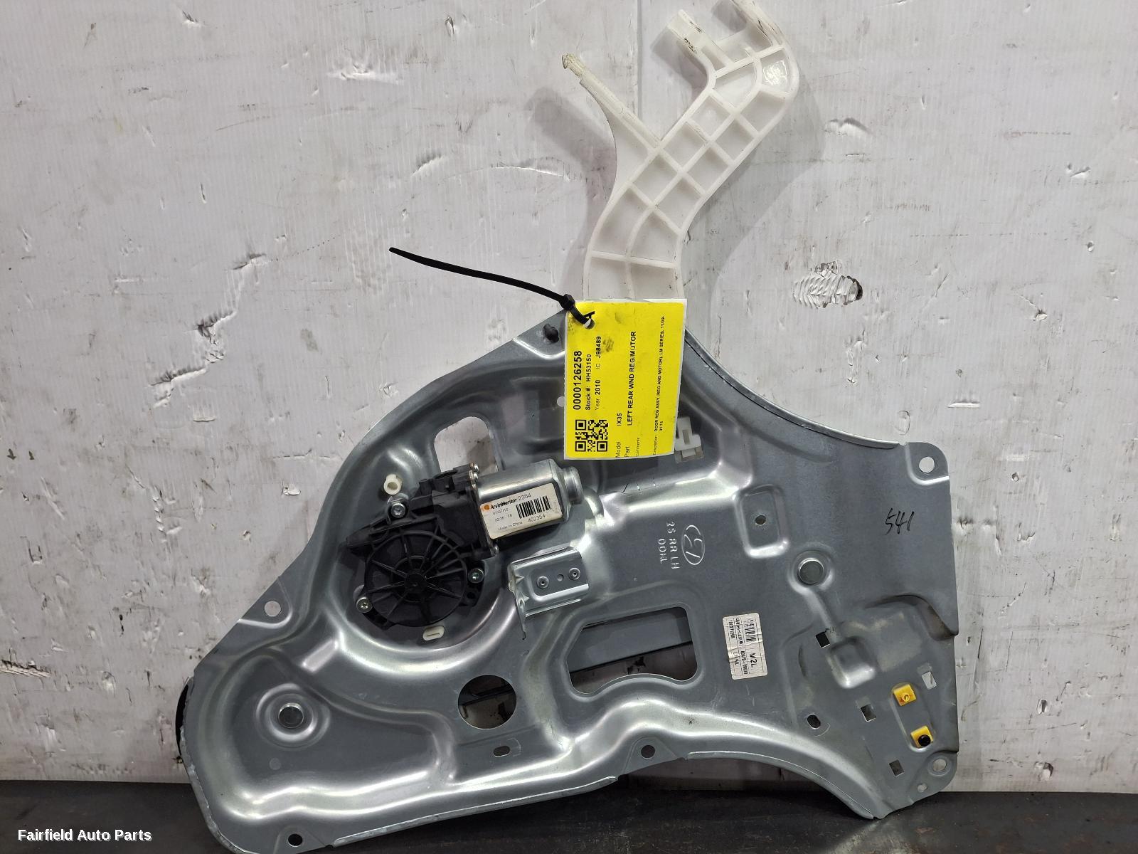 2009-2016 Hyundai Ix35 Left Rear Wnd Reg Motor