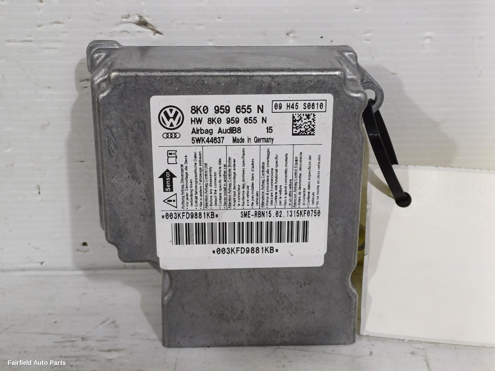 2012-2016 Audi A5 Airbag Module Sensor