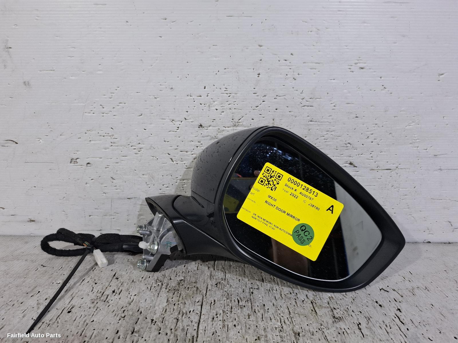 2020-2023 Mazda Mx30 Right Door Mirror