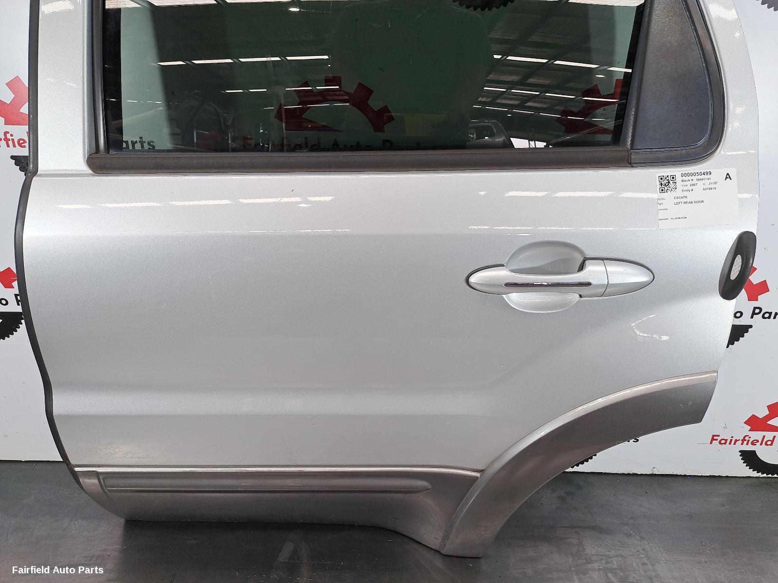 2006-2008 Ford Escape Left Rear Door Sliding