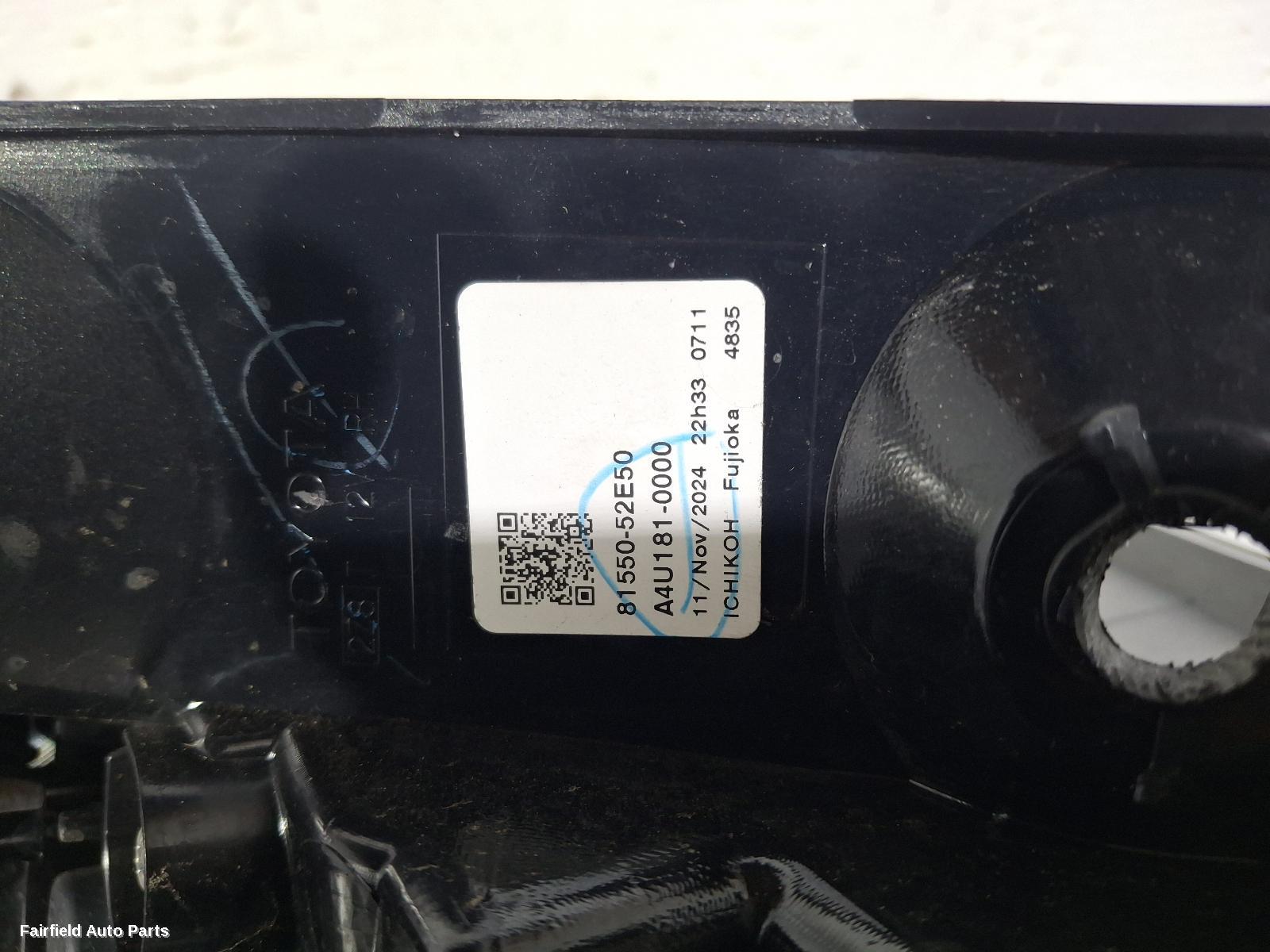 2020-2026 Toyota Yaris Cross Right Taillight