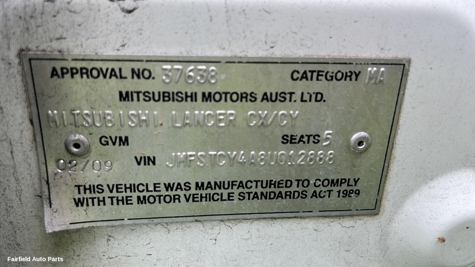 2007-2014 Mitsubishi Lancer Right Door Mirror