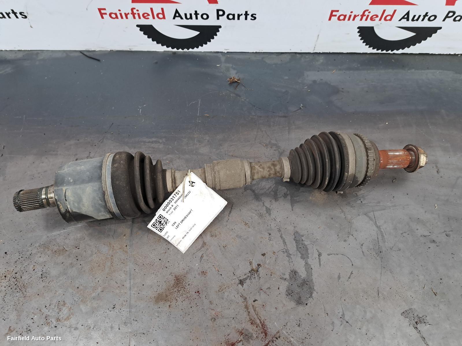 2007-2015 Mazda Cx9 Left Driveshaft