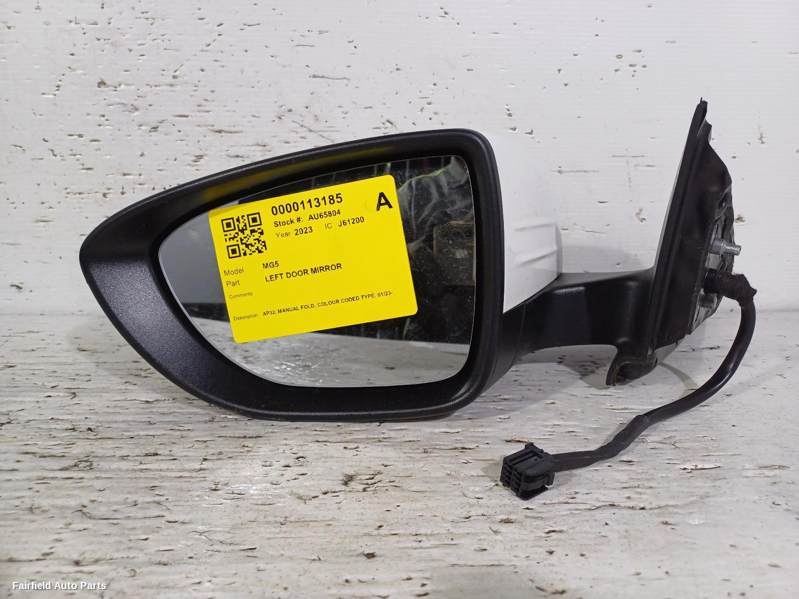 2023-2024 Mg Mg5 Left Door Mirror