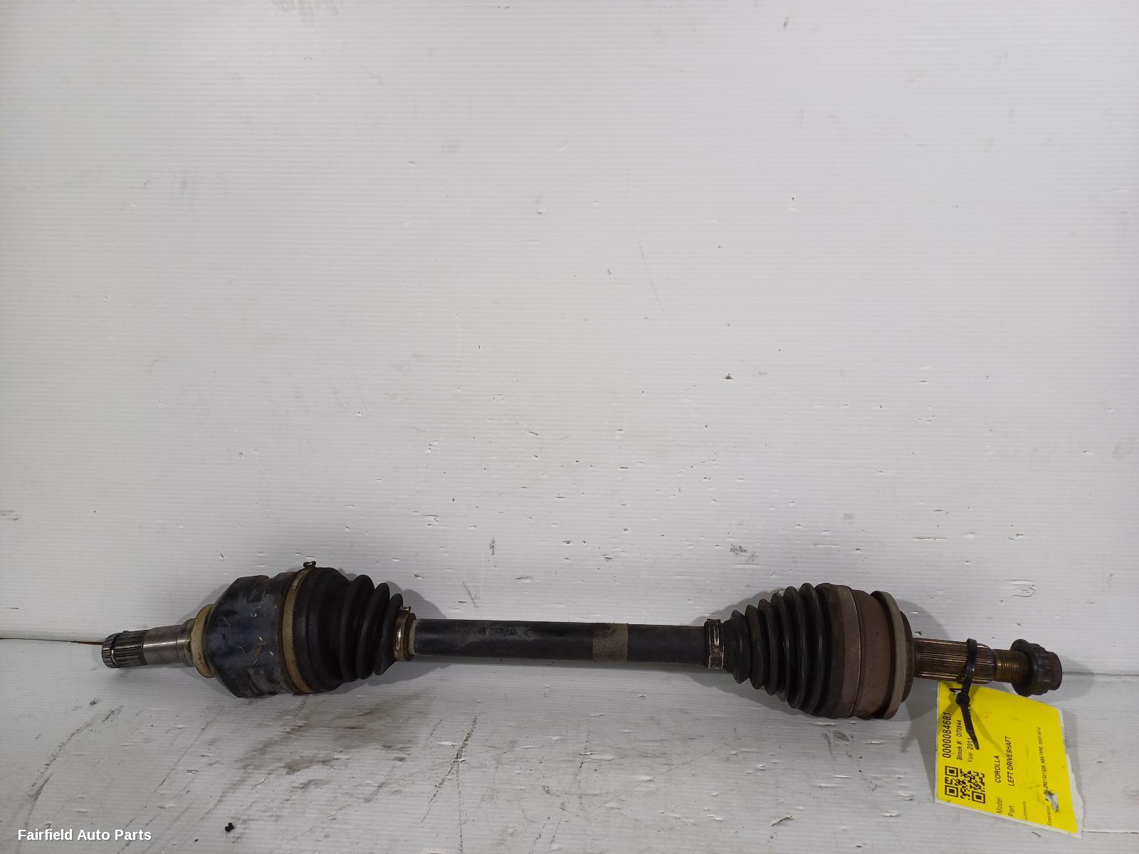 2007-2013 Toyota Corolla Left Driveshaft