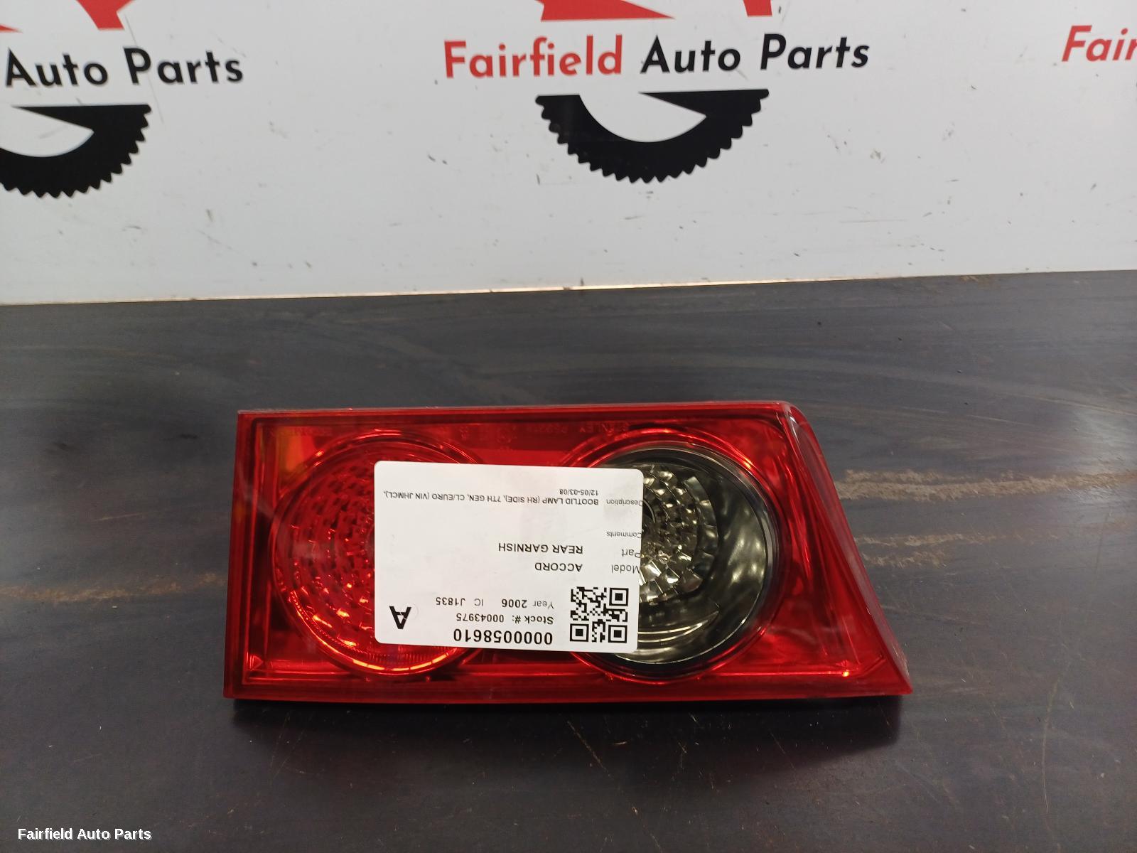 2005-2008 Honda Accord Rear Garnish